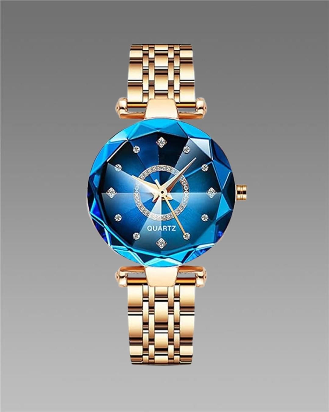 QUARTZ Women's Beautiful Diamond Shape Watch